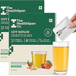 The Healthspan Co. Gut Health Supplement|Probiotic + Zinc + Chromium for Leaky Gut Relief, Immunity & Digestive Health |5Bn CFU of Clinically Proven Strains|30 Days Pack, Sachet, 2 count, 15 Servings-32