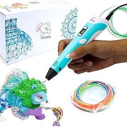 Storio 3D Pen with Adapter| 3D Pen for Kids| 3D Pen with 3 * 1.75MM PLA Filaments 10m Each| 3D Printing Pen | 3D Pen Set with PLA Filament Included - Ready to Create-29