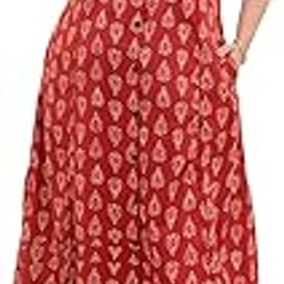 Women's Cotton Floral Block Printed Co-ord Set - Straight Kurta Palazzo Pants-picture-19