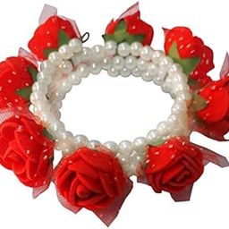 Tiara Foam Flowers Bands for Girls and Women (Red))-image-96
