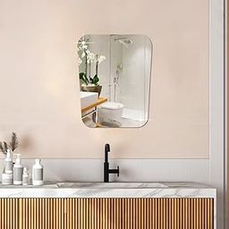 WallDaddy - Self Adhesive Glass Mirror for Wall Full Size Mirror (20x30) Cm Mirror Stickers for Wall Stickers for Bedroom | Wall Acrylic Mirror Sticker Wall Decoration Items Pack of - 1-image-9