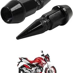 LOVMOTO Universal Spiked Valve Caps,Aluminum Alloy Dustproof and Waterproof Tire Valve Stem Caps, Suitable for Cars, Trucks and Motorcycles (2PCS Black) Comfortable with CB-Z Xt-reme-image-112