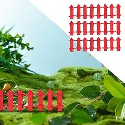 Fashion My Day 3x3Piece Dollhouse Garden Fence Dollhouse Decor Kit Decoration for Outdoor red | Modern | Clothes & Accessories | Dolls-image-45