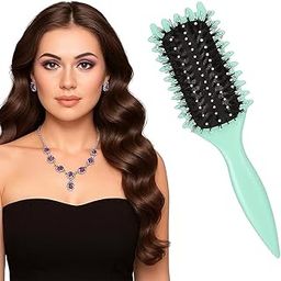 ZOMBULA Curly Hair Brush – Curl Defining & Detangling Brush for Women & Enhancing Natural Curls – Suitable for All Hair Types &Men – Boar Bristle Styling Brush for Shaping, Combing-24