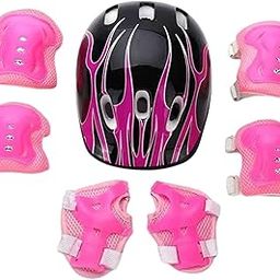SECRET DESIRE Creations 7X Kids Bicycle Helmet Cap Teens Skateboard Helmet for Skating Cycling Skate Black Rose-image-58