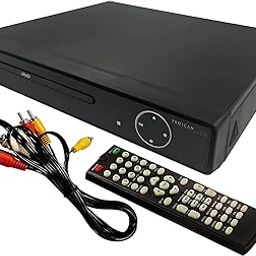 Compact Region-Free HDMI DVD Player with Remote Control | 6' HDMI Cable and Multi-Language Support | DVD Players for TV | Model PEDVD6768-67