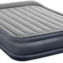 VWretails PVC Dura-Beam Deluxe Pillow Rest Raised Queen Size Airbed with Built-in Pump and Fiber-Tech Construction,(Multicolor)-6