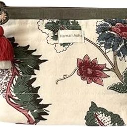 Hamari Asha Multipurpose Accessories Pouch for Women | Cosmetic Organizer Bag | Toiletry Storage Pouch (Willd Flower Accessories Pouch)-image-96
