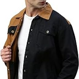 Mens Dual Color Denim Jacket-picture-39