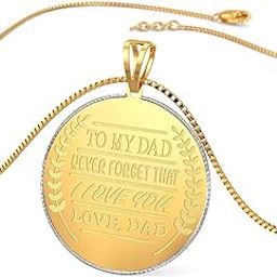 22k purity yellow gold Father's day collection men's pendant-image-55