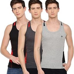 Men's Solid Regular Fit Gym Vest-picture-47