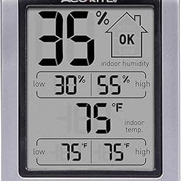 AcuRite 00613 Humidity Monitor with Indoor Thermometer, Digital Hygrometer and Humidity Gauge Indicator-12