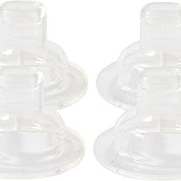 THE LITTLE LOOKERS Soft Silicone Training Spout Nipple for Babies | BPA Free Kids Sippy Spouts for Sippers/Wide Neck Feeders| for Babies/Toddlers/Kids (Pack of 4)-image-36
