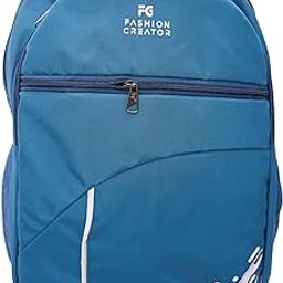 Fahion Creator Casual Light Weight Backpack,2 compartments Plus front pocket, double bottle holder, 20 litre Bag for women and men, Ideal for school, college, office & travel-Teal Blue-picture-35
