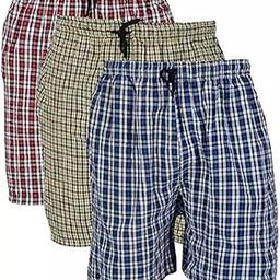 Boxers for Men Cotton Casual Checkered Multicoloured - Pack of 3_Design-3-picture-41