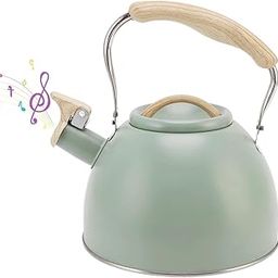 Supvox® Tea Pot 3L Stainless Steel Hot Kitchen Watter Kettle High Pitch Whistle Kettle on Stove/Induction Cooker, Tea Kettle Anti Scald Handle Coffee Tea Pot for Kitchen Camping, RV-picture-17