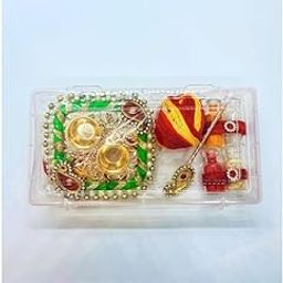 AargKraft Pooja Kit for Home and Temple | Complete Puja Samagri Kit for Diwali, Ganesh Pujan, Satyanarayan Pooja | Worship Box with Tika, Moli, Rice, Turmeric, Bowls | Ideal for Daily Rituals-image-18