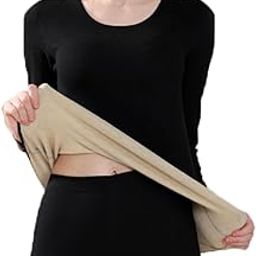 Thermal Underwear for Women - Fleece Lined Base Layer Pajama Set, Warm Leggings for Women Winter, Women's Underwear Pack, Breathable Underwear for Women, Fleece Pajama Pants Women-image-92