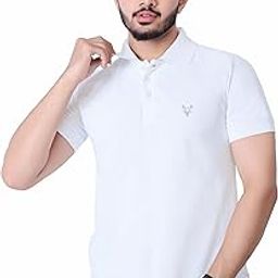 DEE LEAF Men Solid Polo Neck Poly Cotton Grey T-Shirt-image-92