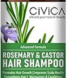 CIVICA Rosemary Anti Hairfall Shampoo with Castor Seeds Hair Growth Shampoo for Men and Women Strengthens and Nourish, Improves Scalp Health for all hair with Rosemarry Leaves & Castor Seeds (200ml)-image-9