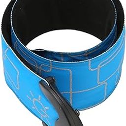 LED Safety Wristband Lights, Portable 3 Level Adjustable USB Charging Increase Recognition Soft Steel Piece Light Up Bracelet for Outdoor Night Running (Blue)-image-63