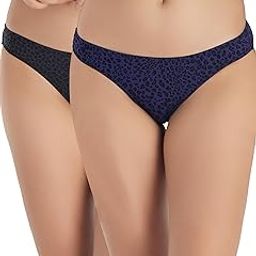 Womens Mid Rise Super Soft Nylon Elastane Printed Bikini Panties (Pack of 2) (Available in 4 Stylish Shades)-picture-4