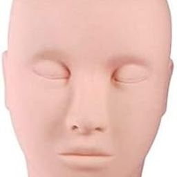 Lash Mannequin Dummy Head for Makeup Practice, Face Makeup Mannequin, Made-Up Manufactured Facial Model with Eyeliner and Lipstick, Hair Styling Kit-image-32