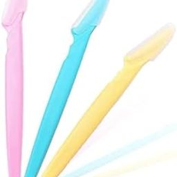 Eyebrow Razor Hair Remover for Face, Painless Facial Hair Trimmer, Set of 3-image-35