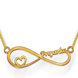 Infinity Name Love Gold Polish Pendant Necklace-image-45