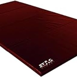 STAG GLOBAL Multi-Purpose Foldable Fitness MAT 180 CM X 60 CM X 30 MM | Use as Tumbling mat, Gymnastics mat, Crash pad | Thick Foam | for Both Men and Women (MAROON 20mm)-image-26