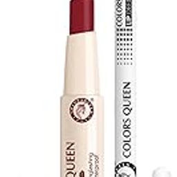 Colors Queen Color Stay Matte Lipstick Combo Set with Lip Liner | Highly Pigmented Ultra Matte Long Lasting Lipstick and Lipliner Combo| Transfer & Smudge-Proof | Waterproof Lip Set for Women-18