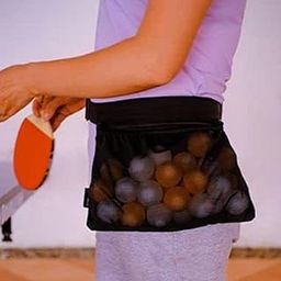UJEAVETTE® Tennis Ball Holder Pickleballs Waist Hip Training Bag Pouch Women Men Sack Black-10