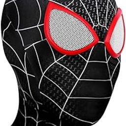 Fancyku® 3D Spider Mask, Spider Cosplay Costumes Superhero Lenses, Superhero Costume Mask for Adult Kids, Role Play Masks for Halloween Christmas Masquerade Cosplay-image-85
