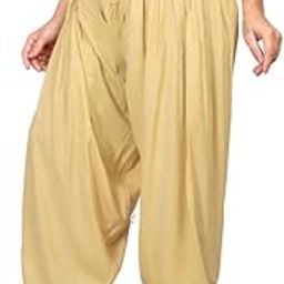 Women's 100% Pure & Soft Rayon Cotton Patiala Pack of 2 (Waist Size 30" inch to 42" inch)-image-41
