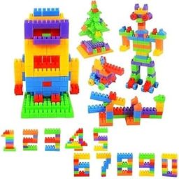 PULSBERY 99+ Pieces Building Blocks With Wheel for Kids Age 3+, Smart Activity Fun and Learning Train Blocks, Multi Color Building Bricks-81