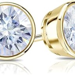 retrend design vvs1 Clarity D Color Real Diamond Stone Hira Ratan Original Certified Earrings For Women Girl Stylish Latest Design Round Diamond In All Sizes Perfect Shiney Earrings For Gift Wearing-picture-10