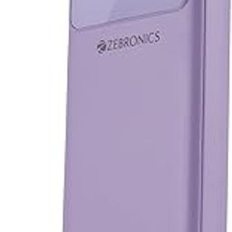 ZEBRONICS MB10000S6 (V1) Power Bank, 10000 mAh, 12W, 5 x Outputs - Dual USB A | Type C | Micro USB | Lightning, Built in I/O Cables, Percentage Display, Carry Loop, Made in India (Lavender)-18