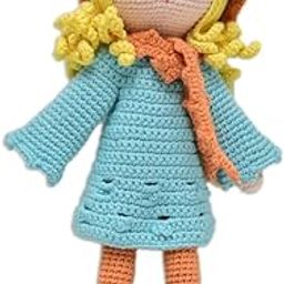 Happy Threads | Grace, Handmade Crochet Stuffed Doll, Best Soft Toys for Girls & Boys, 14 inches, Perfect Size for Kids, Eco-Friendly & Sustainable Decor and Gifting Item-9