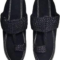 Men's Kolhapuri Chappals, Traditional Indian Leather Sandals, Classic Style-image-8