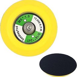 Kwick Cut+ Premium 3 Inch (75mm) Velcro Backing Pad (Pack of 1) | 6mm Male Thread | Dual Action Random Orbital Sander Pad for Sanding, Polishing & Grinding | 15000 RPM Compatible (3-inch)-image-16