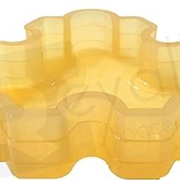 Reyal Mould and Concrete Spacers PVC Rubber Half Circle Pattern Flower Paver Mould (60 mm Thickness, Yellow)-picture-19