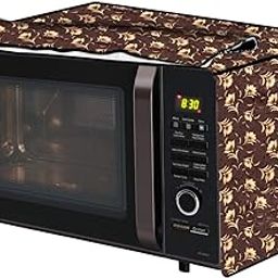 The Furnishing Tree microwave oven cover Suitable for IBELL 30 Liters OTG 30GDLX, Dustproof, Stain-Resistant, Cover Size WxDxH in CM- (51.5x42x30), Floral Pattern Coffee Brown-image-53