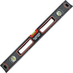 Harden 600mm Spirit Level with Magnetic Base, Heavy Duty Aluminium Frame Body, Rubber Handle - 580536-20