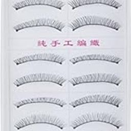 Gugzy® Siempre21 10 Pairs Handmade Natural Soft False Eyelashes Fake Eye Lash-image-28