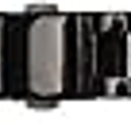 CCYLEZ for Honor Band 5 4 Wristband Replacement Stainless Steel Metal Bracelet Strap Folding Clasp with Double Button Folding Clasp(Black+Black)-17