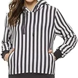 campus sutra Full Sleeve Women Striped Casual Sweatshirt(AZW20_HSTP_W_PLN_WHGR_AZ_XL)-picture-25