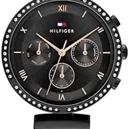 tommy hilfiger Quartz Multifunction Black Dial Watch for Women-NETH1782390-picture-42