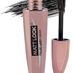 MATT LOOK Eye Makeup Curl & Volume Waterproof False Lash Mascara, Black (12ml)-48
