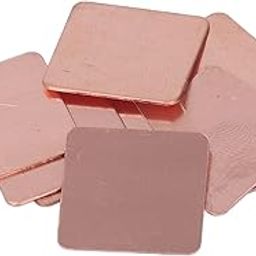 Ubersweet® Copper Heat Sink Pad, 20Pcs Easy Installation Copper Shim Long Life Span Portable for GPU (0.8mm)-image-29