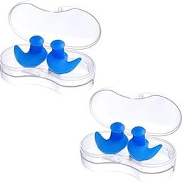 Silicone Earplugs for Swimming Bathing and Sleeping, Professional Reusable Silicone Swim Earplugs for Adult and children Swimmers, Watersports, Shower, Bathing, Scuba diving (Dark Blue)-picture-18